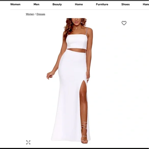 strapless open back dress AOOKMIYA French Style Two-Piece Set White Long Bubble-Sleeve V-Neck Mini Dress with Ruffles Hem Lace-Up Party Dating Holiday Skirt Suit AOOKMIYA.COM main image 0